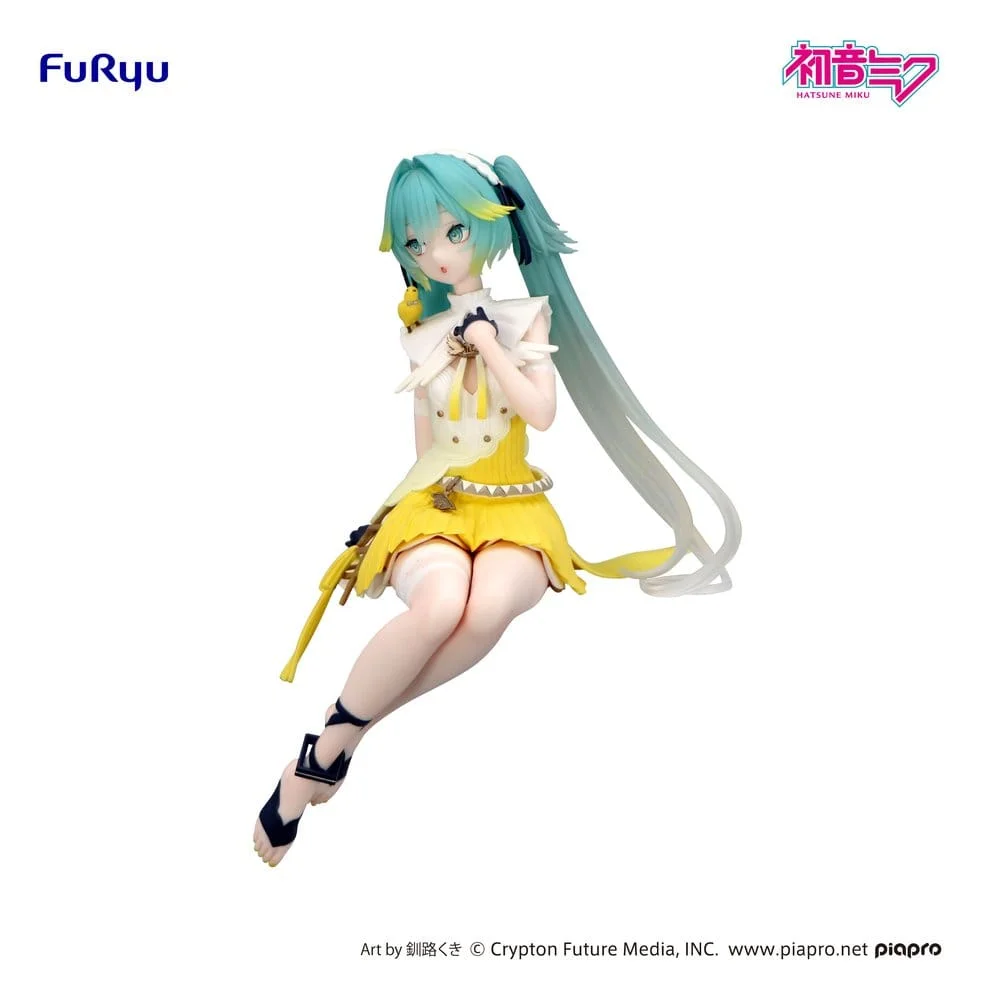 Hatsune Miku Noodle Stopper PVC Statue Canary Bird 14 cm